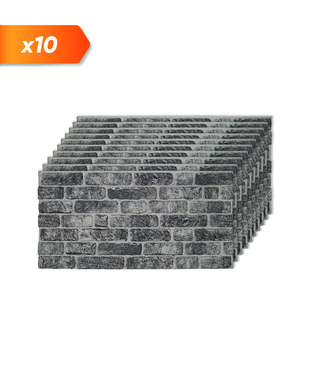 Pannello Parete 3D Effetto Pietra in EPS Resinato 100x50x2 cm - Old Town L-1703
