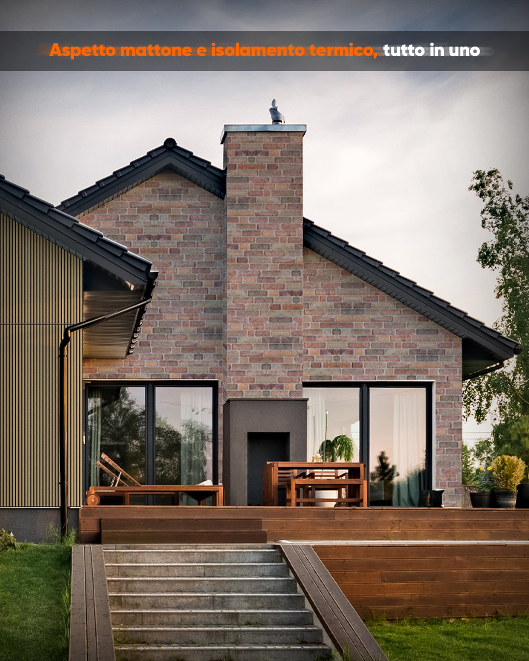 Pannello Parete 3D Effetto Pietra in EPS Resinato 100x50x2 cm - Cross Town L-1713