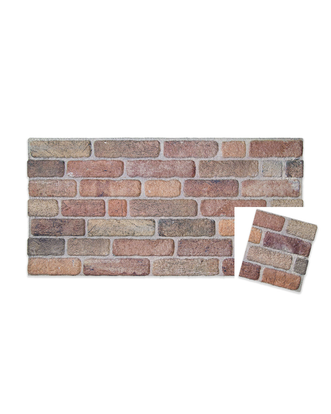 Pannello Parete 3D Effetto Pietra in EPS Resinato 100x50x2 cm - Cross Town L-1713