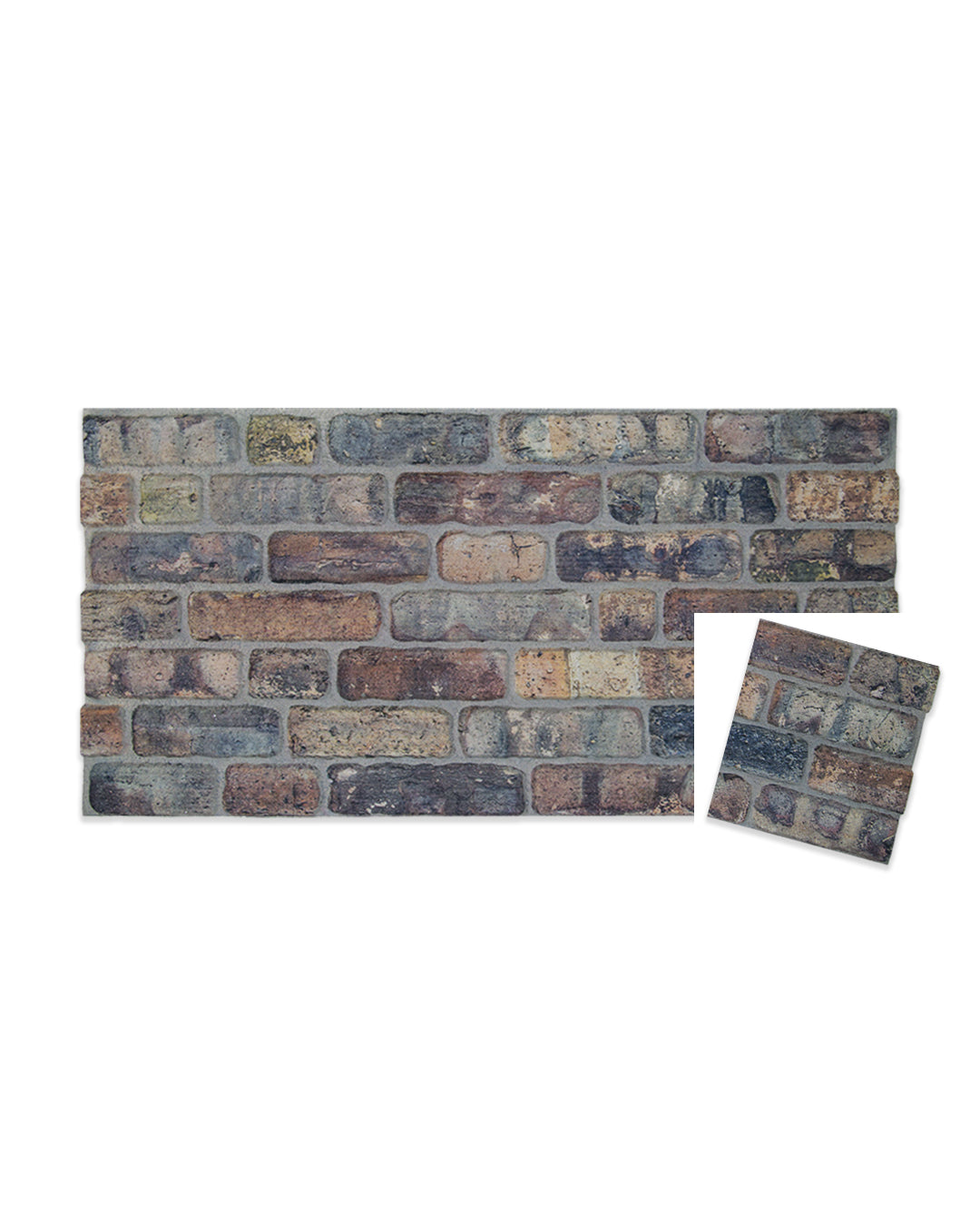Pannello Parete 3D Effetto Pietra in EPS Resinato 100x50x2 cm - Old Road L-1806