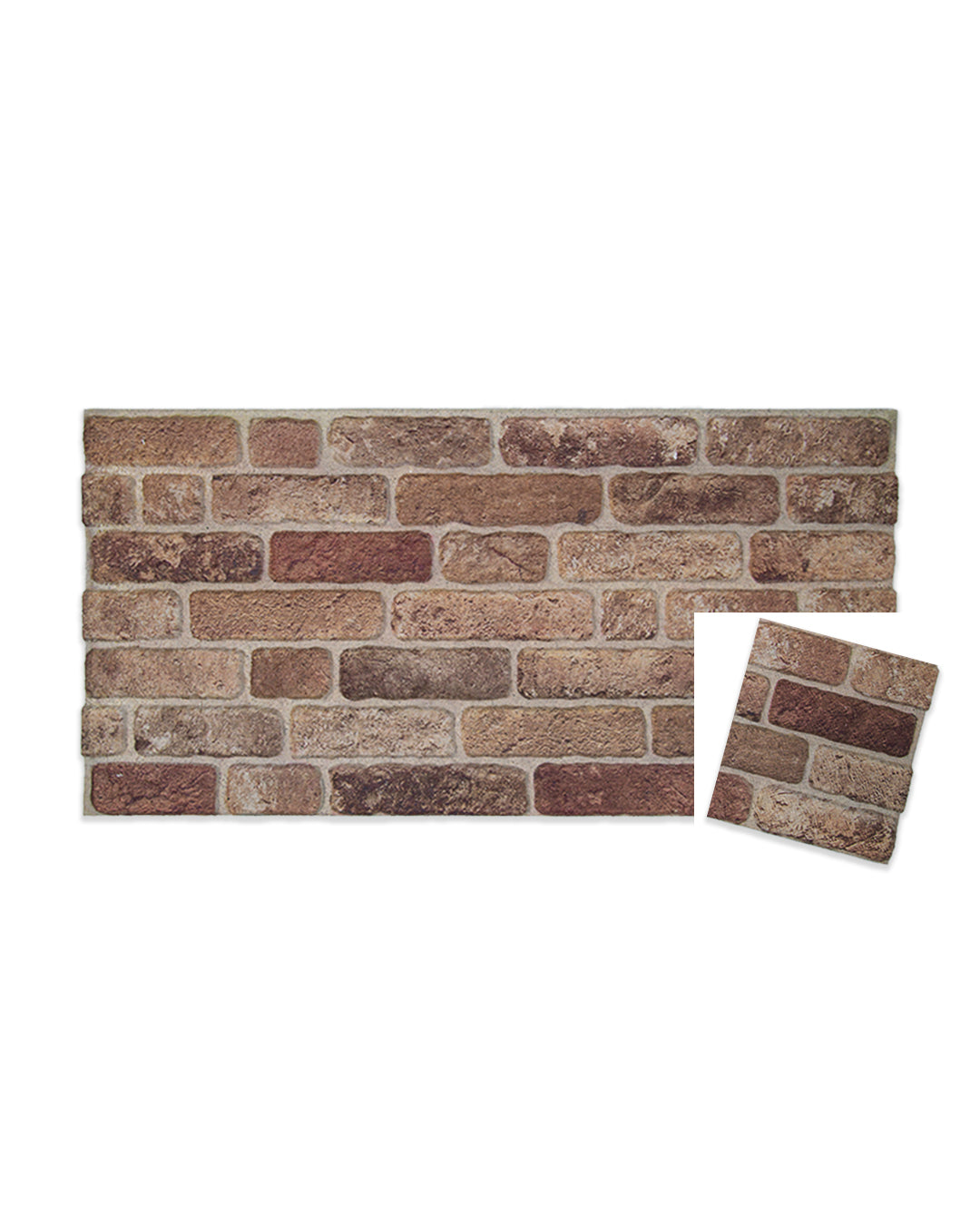 Pannello Parete 3D Effetto Pietra in EPS Resinato 100x50x2 cm - Farmhouse Style L-1901