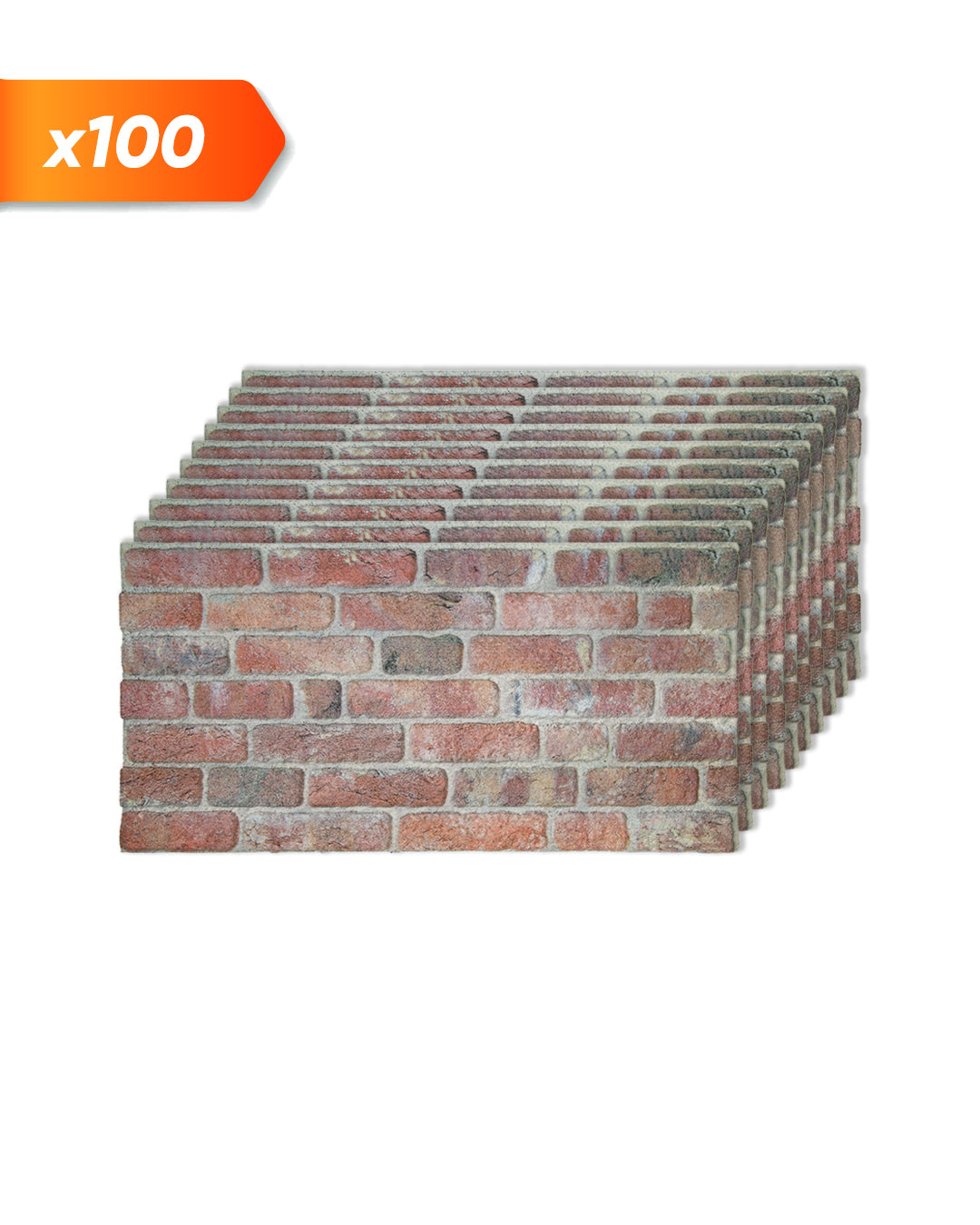 Pannello Parete 3D Effetto Pietra in EPS Resinato 100x50x2 cm - Stone Bridge L-1902