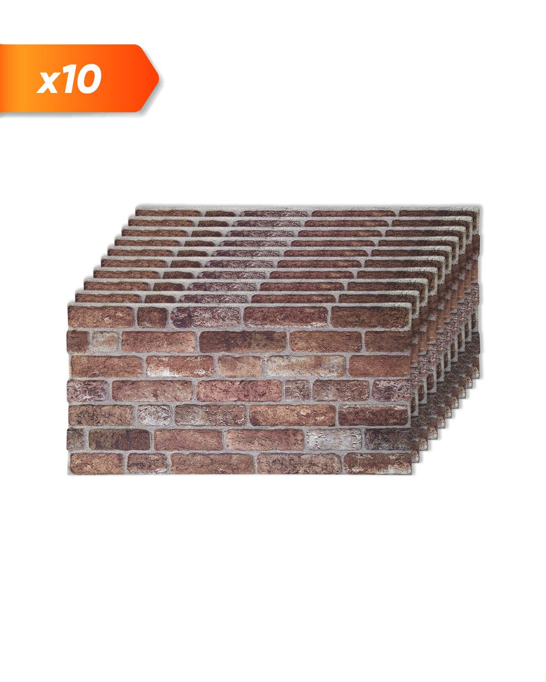 Pannello Parete 3D Effetto Pietra in EPS Resinato 100x50x2 cm - Old Castle L-1907