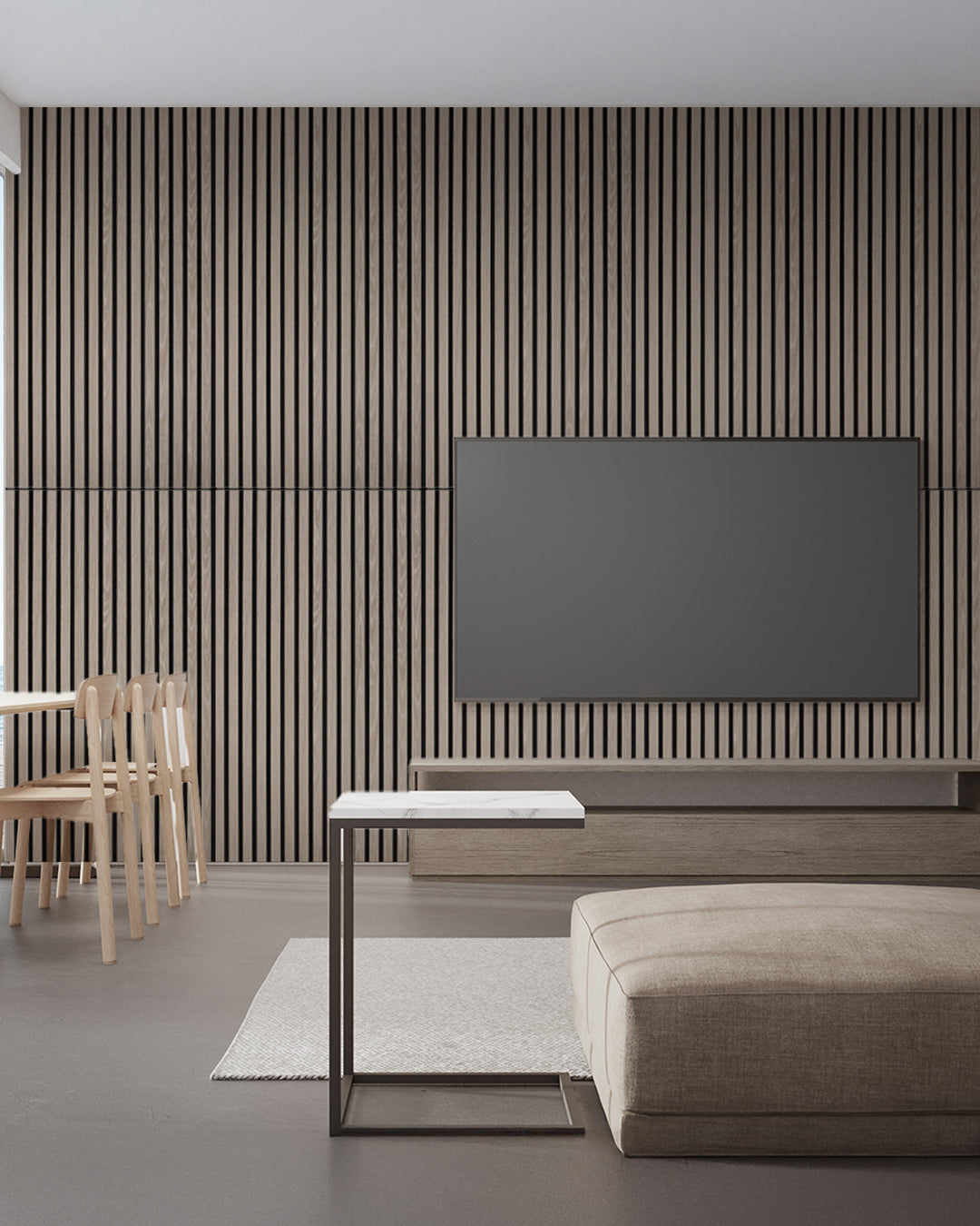 Pannelli Acustici da Parete in Feltro – Set da 4 – 120×60×2,1 cm – Light Oak