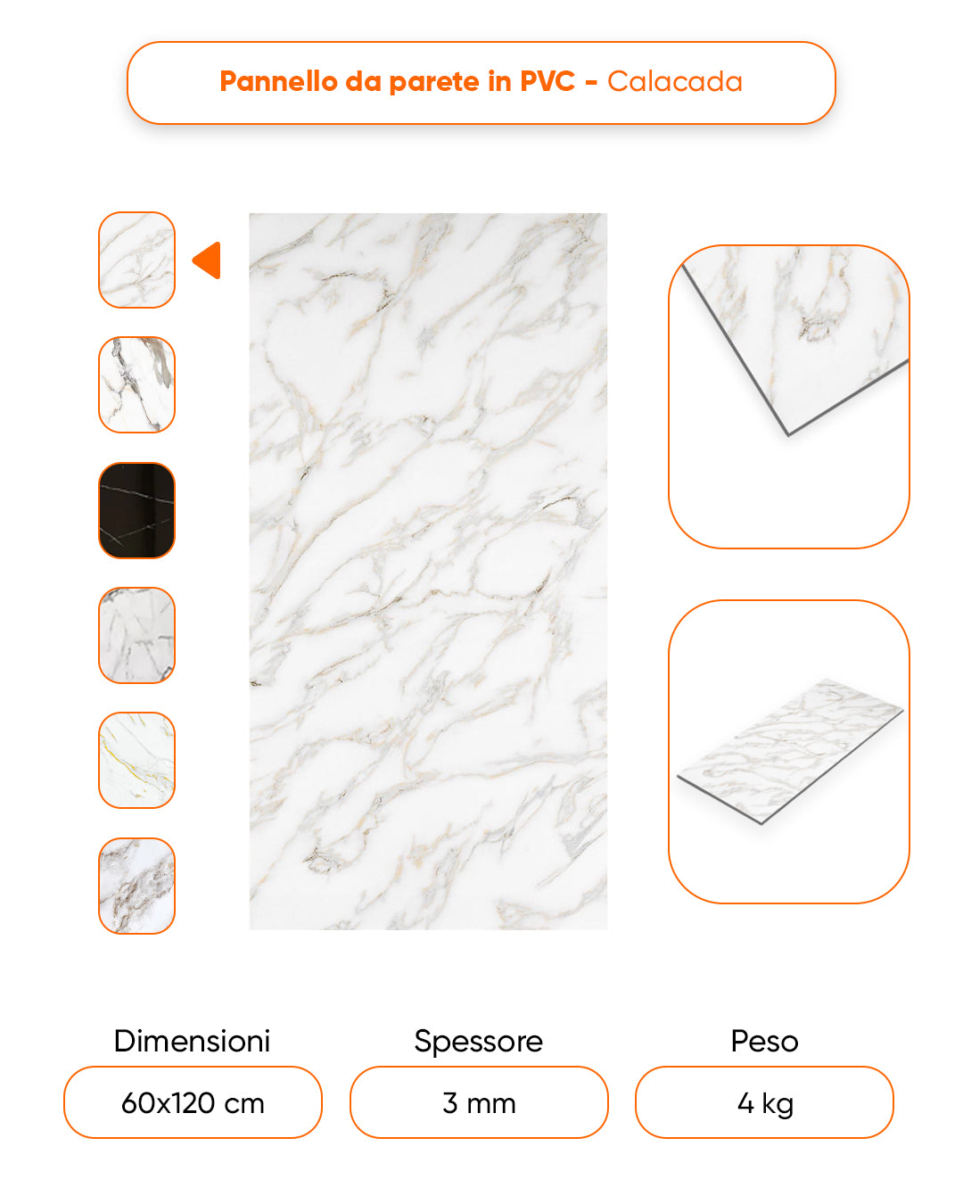 Alternativa in marmo alle piastrelle del bagno/ Calacada