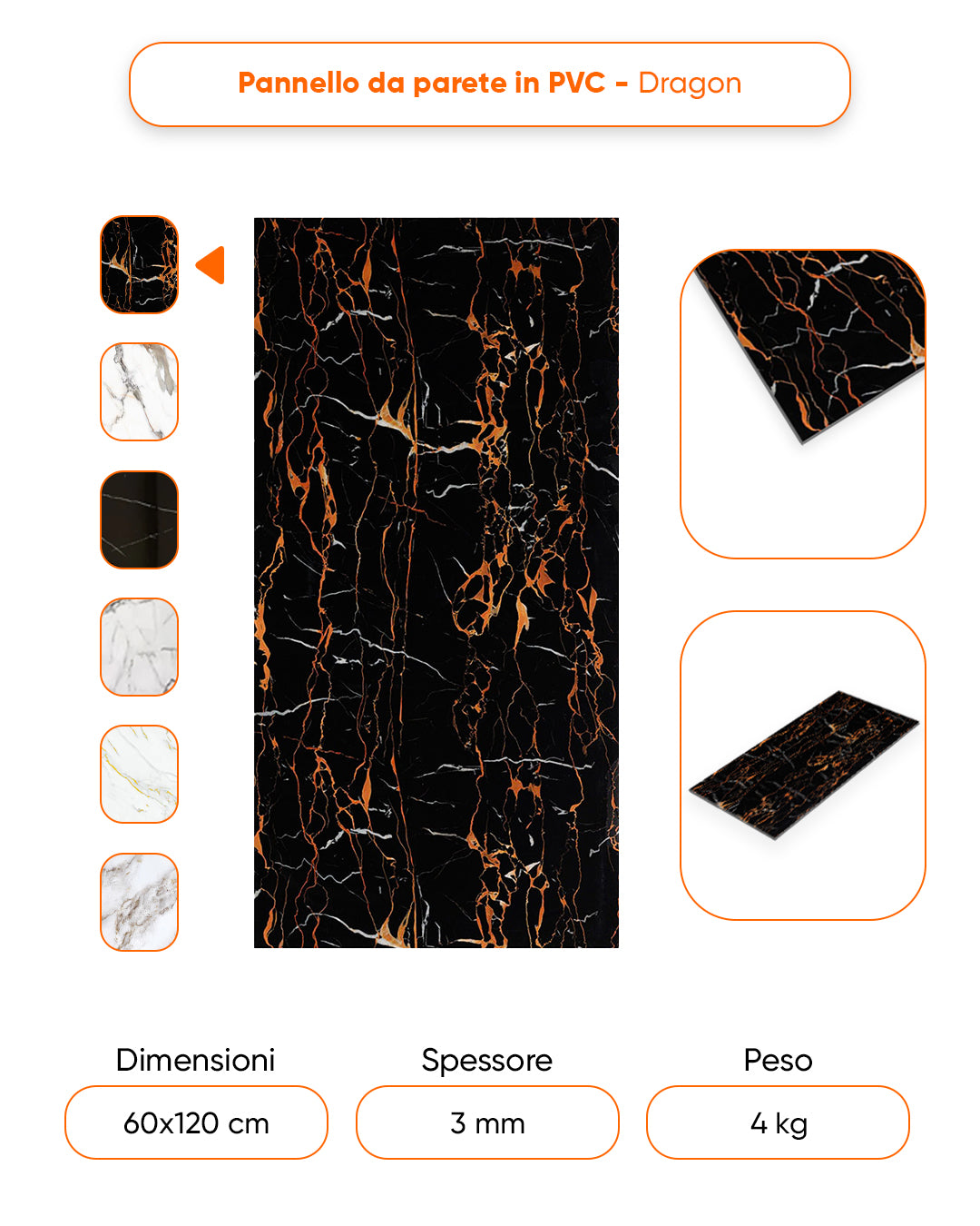 Alternativa in marmo alle piastrelle del bagno/ Dragon