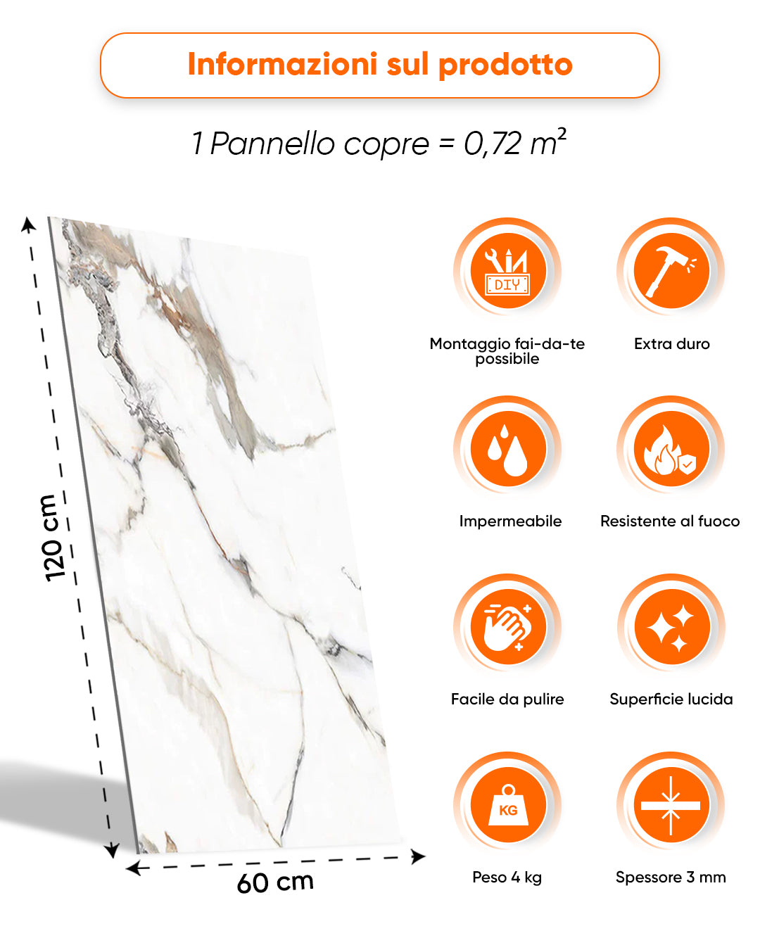 Alternativa in marmo alle piastrelle del bagno/ Garden Of Eden V-04