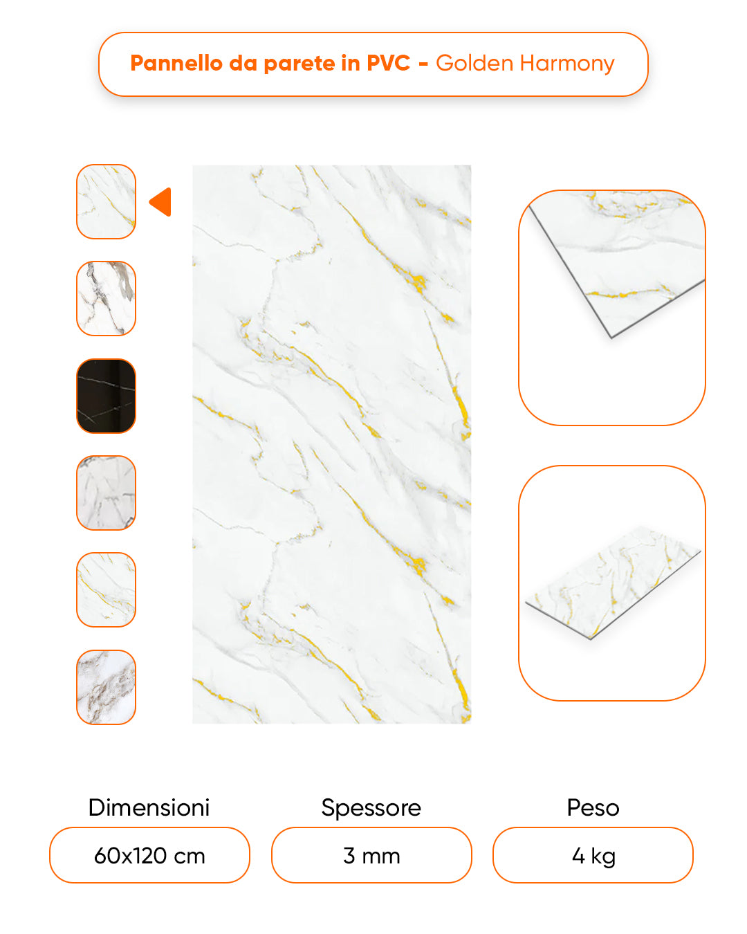 Alternativa in marmo alle piastrelle del bagno/ Golden Harmony