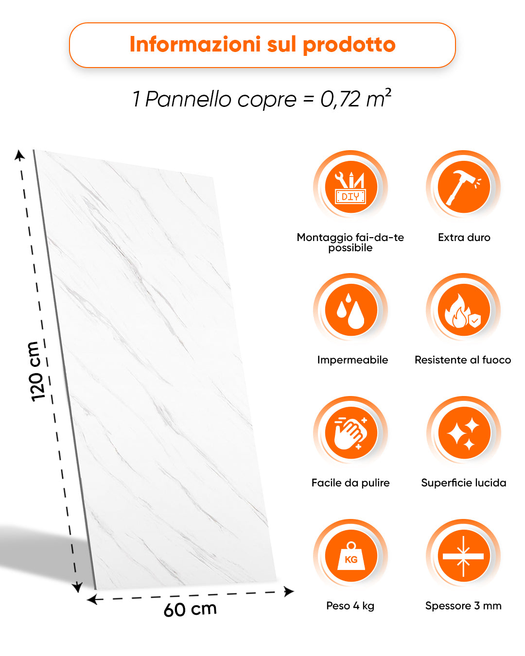 Alternativa in marmo alle piastrelle del bagno/ Ice Berg Grey