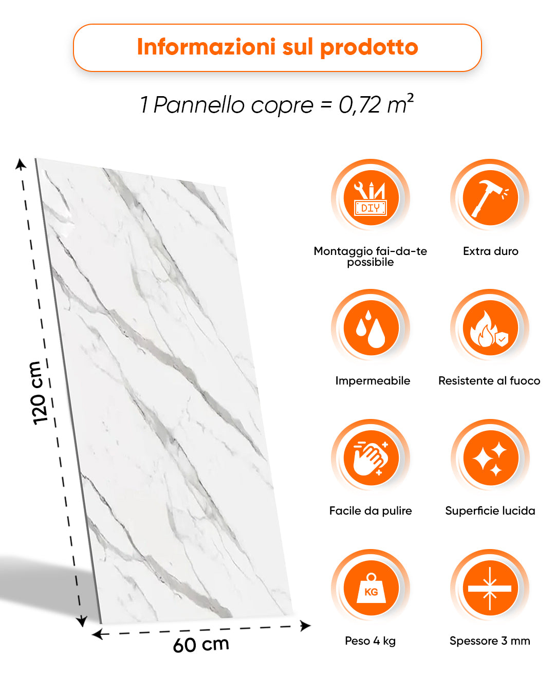 Alternativa in marmo alle piastrelle del bagno/ Ice Berg Grey New