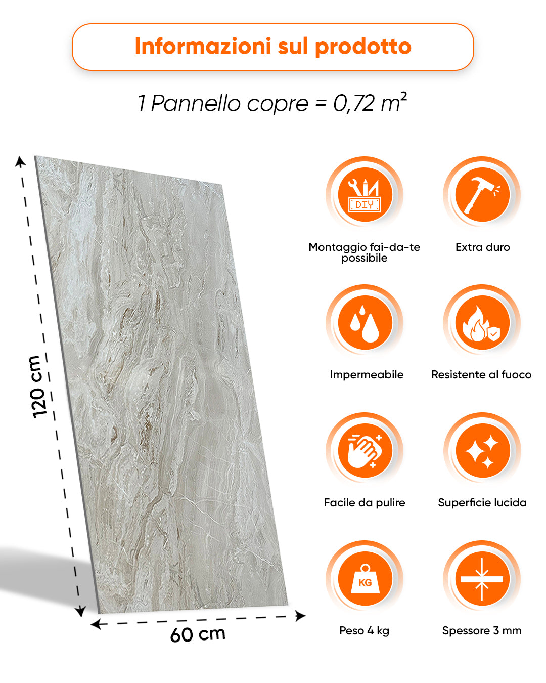 Alternativa in marmo alle piastrelle del bagno/ Mars Bubble