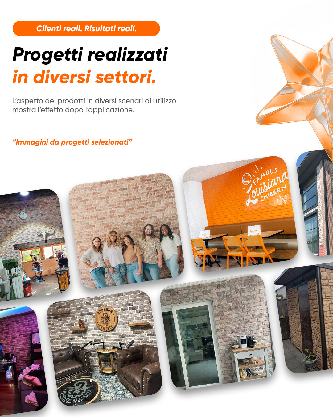 Rivestimento parete effetto cemento 50×100×2 cm | Pannelli murali 3D in polistirolo | Dark Concrete AT-17