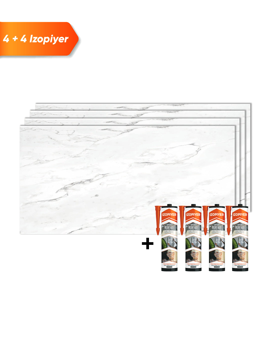 Pannello da parete SPC Bianco 60x120 cm – Oslo Weiß