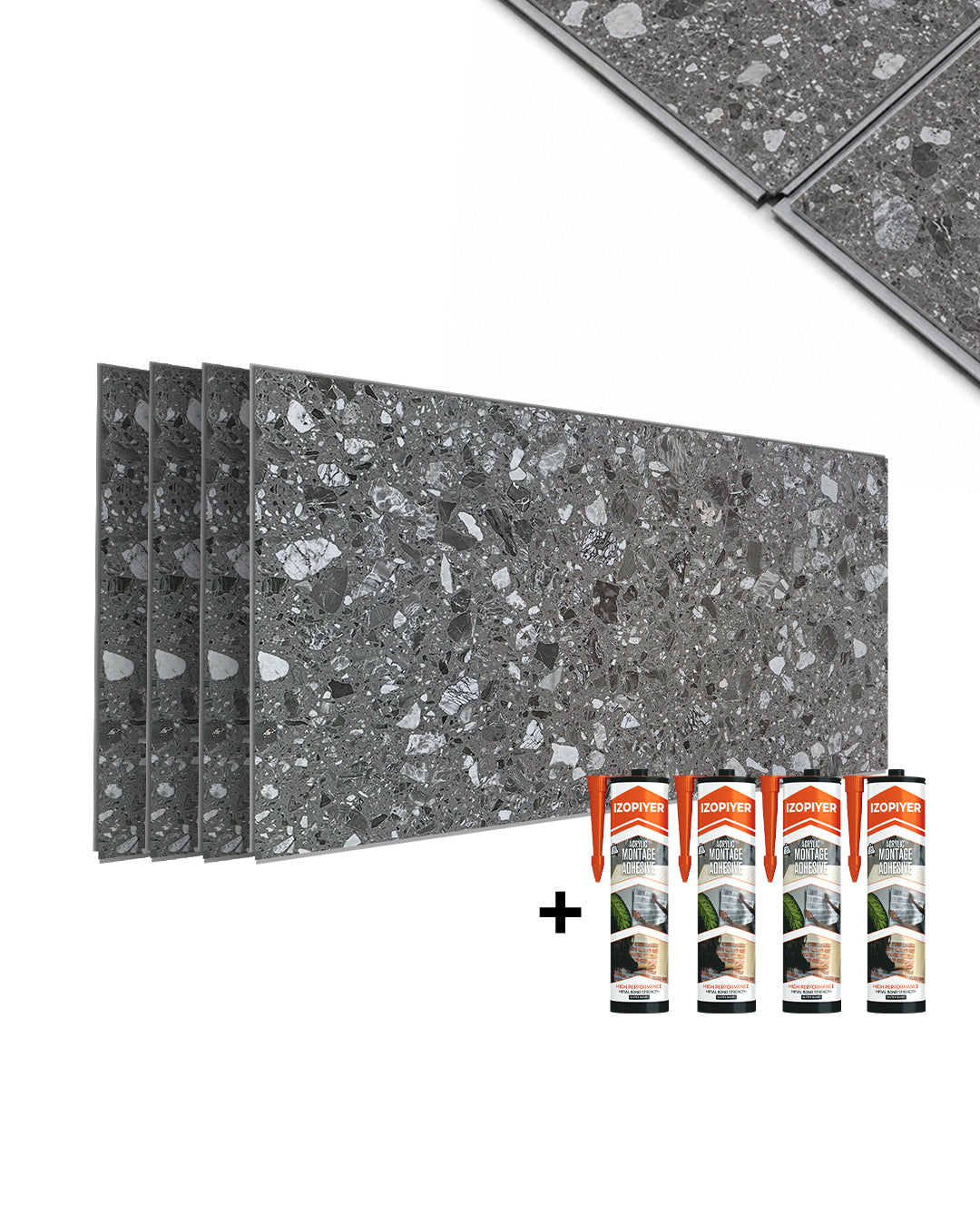 Pannello da parete SPC 60x120 cm | Rivestimento murale impermeabile | Pure Terrain