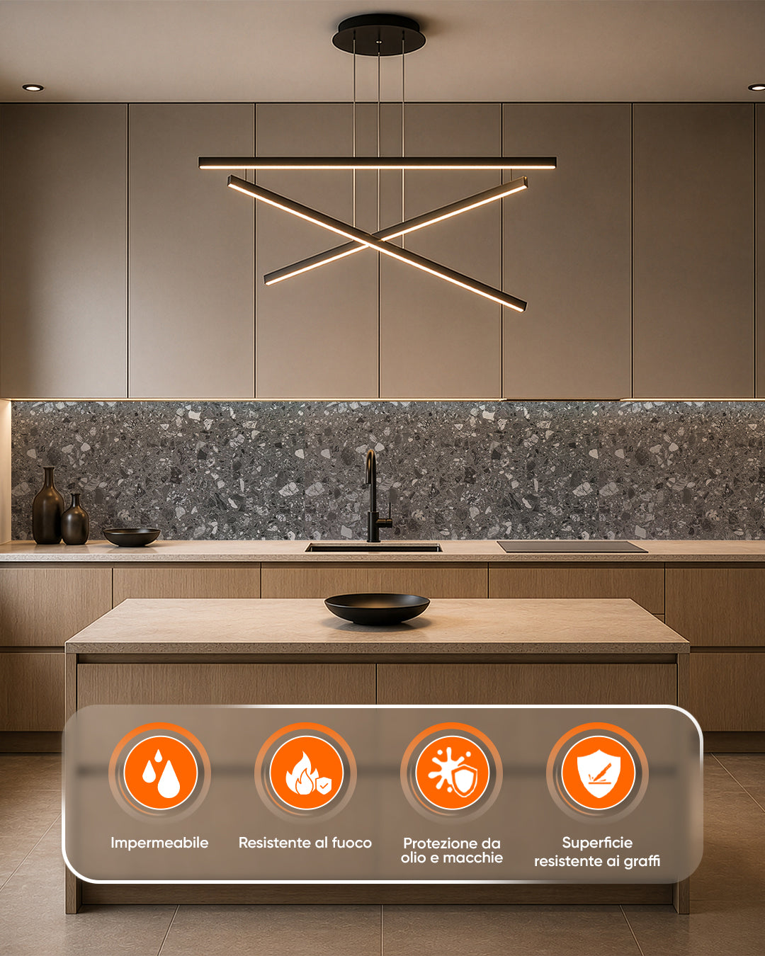 Pannello da parete SPC 60x120 cm | Rivestimento murale impermeabile | Pure Terrain
