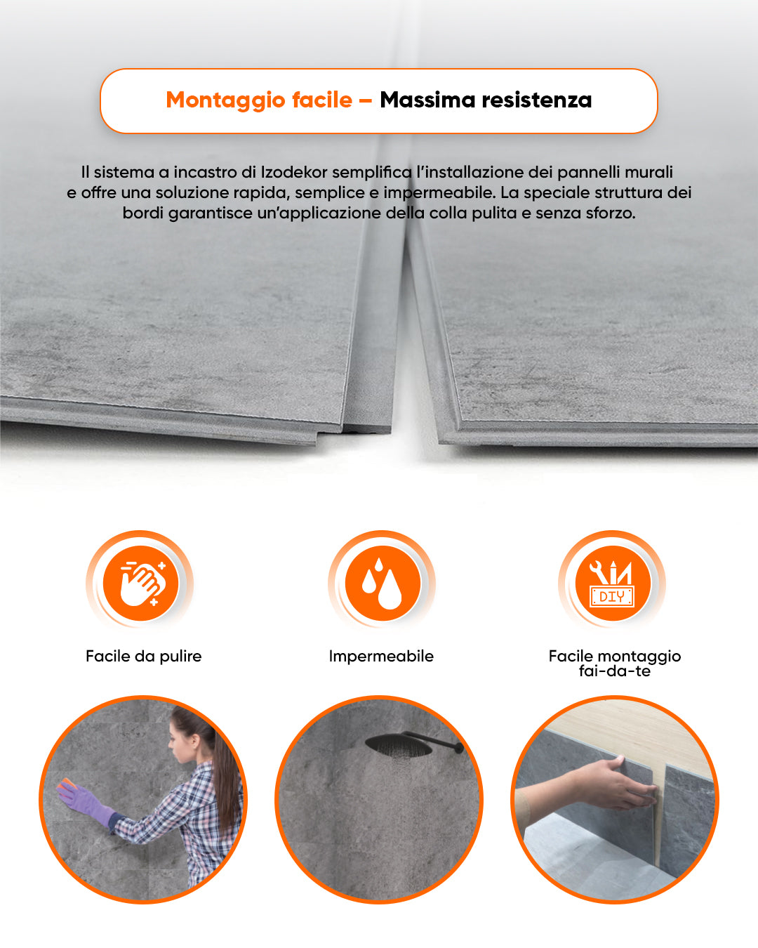 Pannello da parete SPC Grigio 60x120 cm – Silberne Nebel