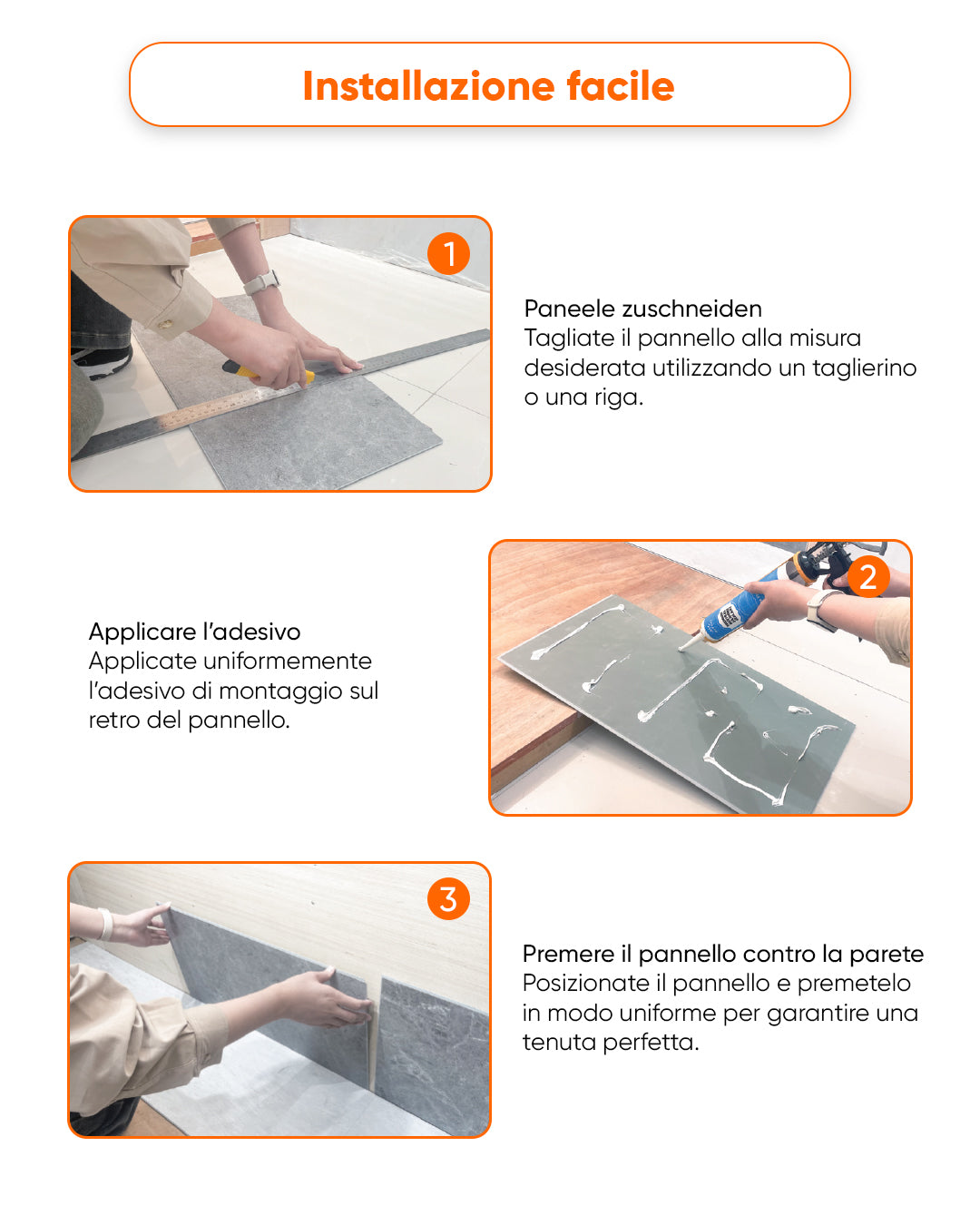 Pannello da parete SPC Bianco 60x120 cm – Oslo Weiß