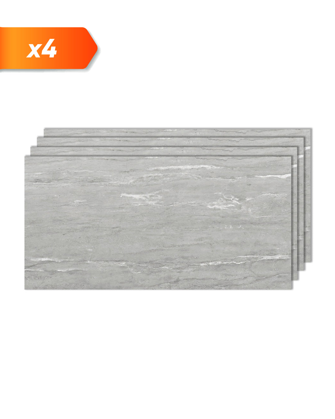 Pannello da parete SPC Grigio 60x120 cm – Silberne Nebel