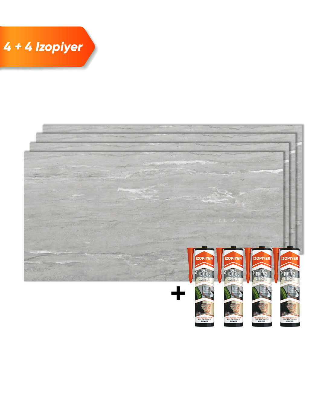 Pannello da parete SPC Grigio 60x120 cm – Silberne Nebel