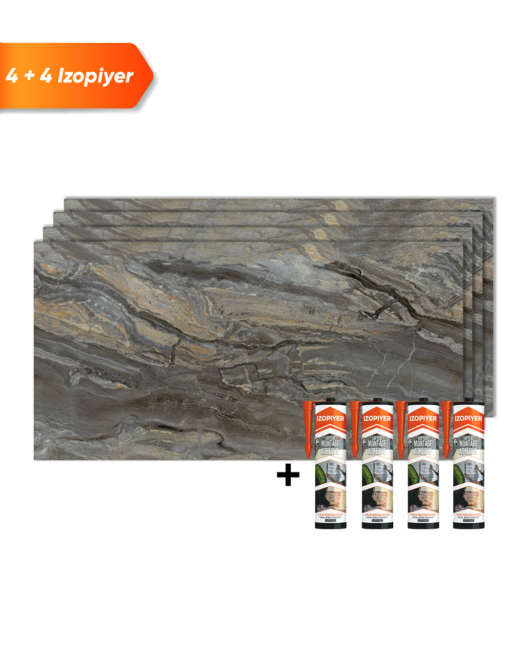 Marble alternative to bathroom tiles / Ice Berg Grey