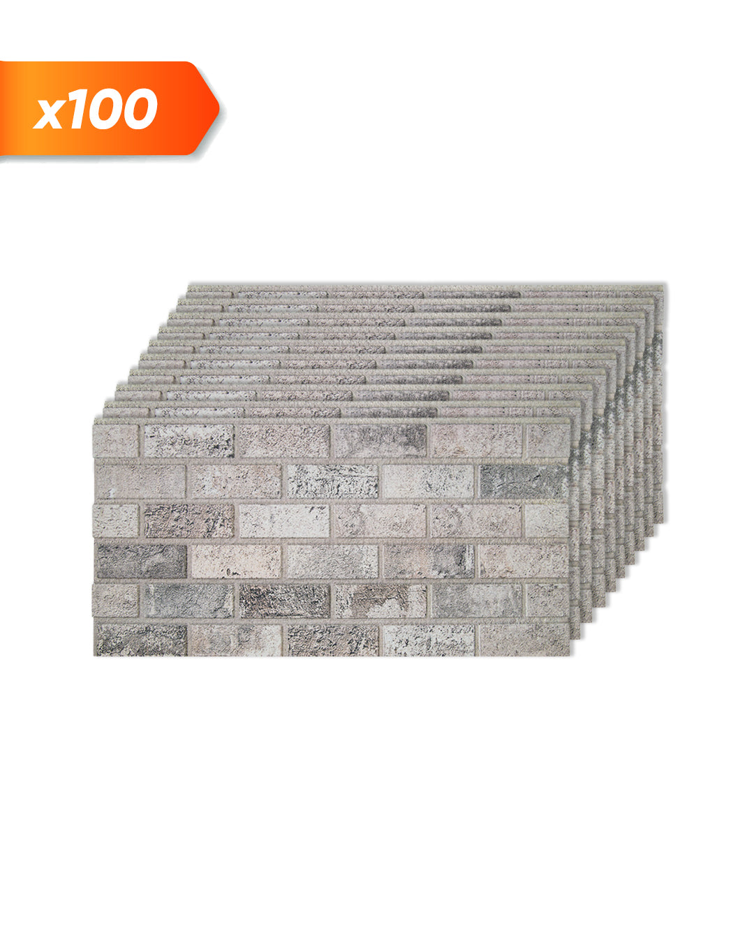 Pannello Parete 3D Effetto Pietra in EPS Resinato 100x50x2 cm - Beige Dream T-1902