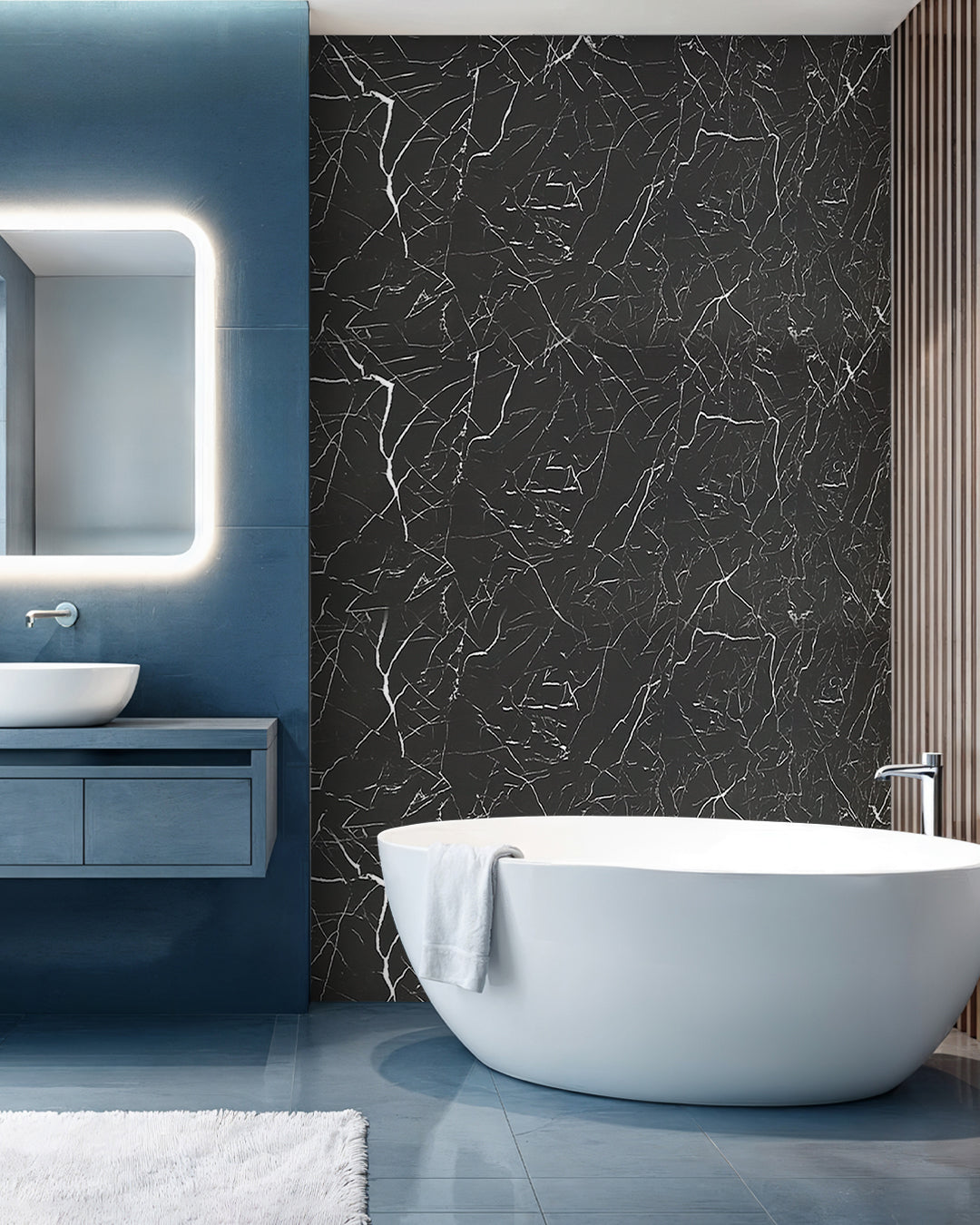 Alternativa in marmo alle piastrelle del bagno/ Tidal Wave V-12