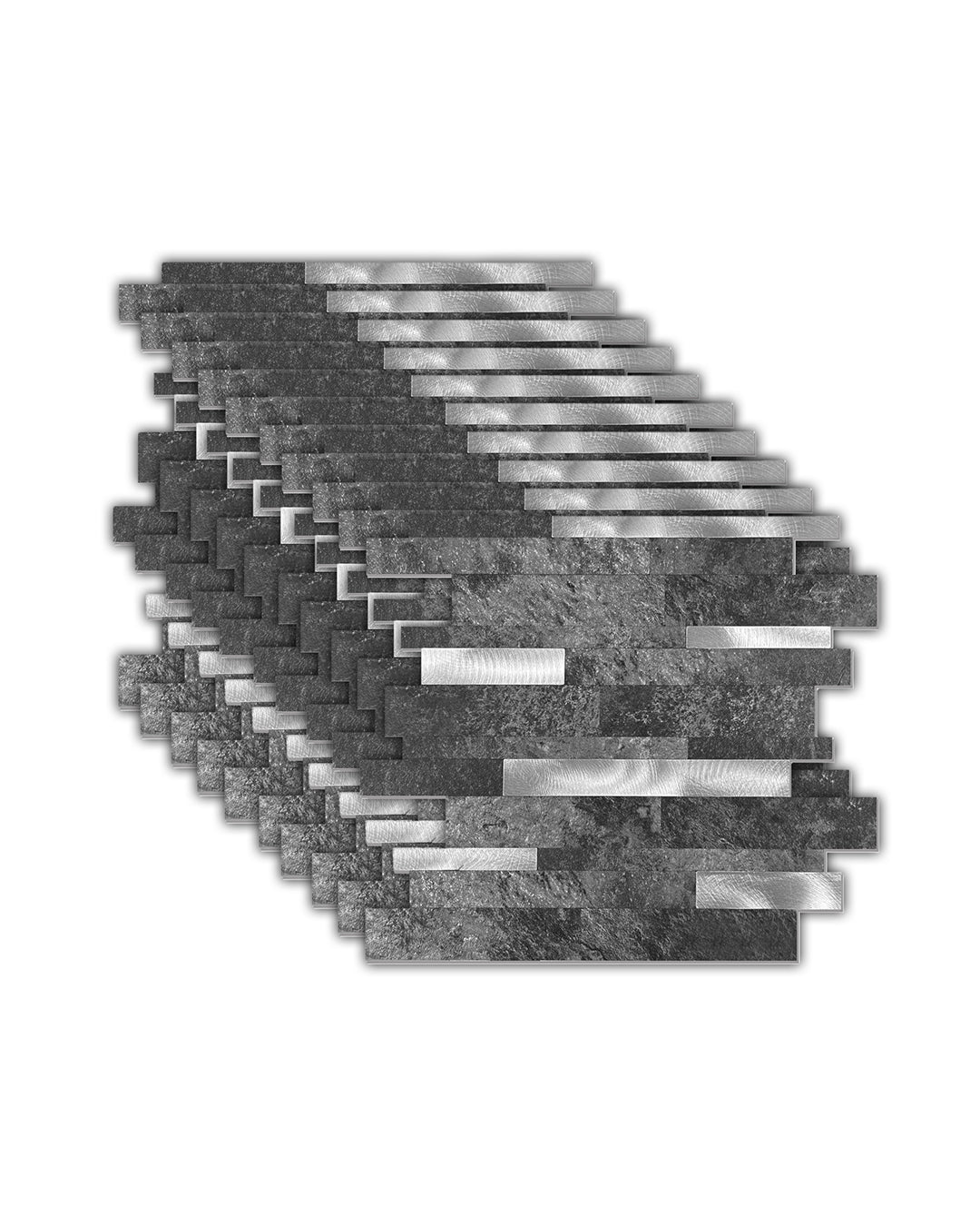 Rivestimenti in mosaico Rivestimenti autoadesivi | Modern Grey-White Mosaics WJS-3166