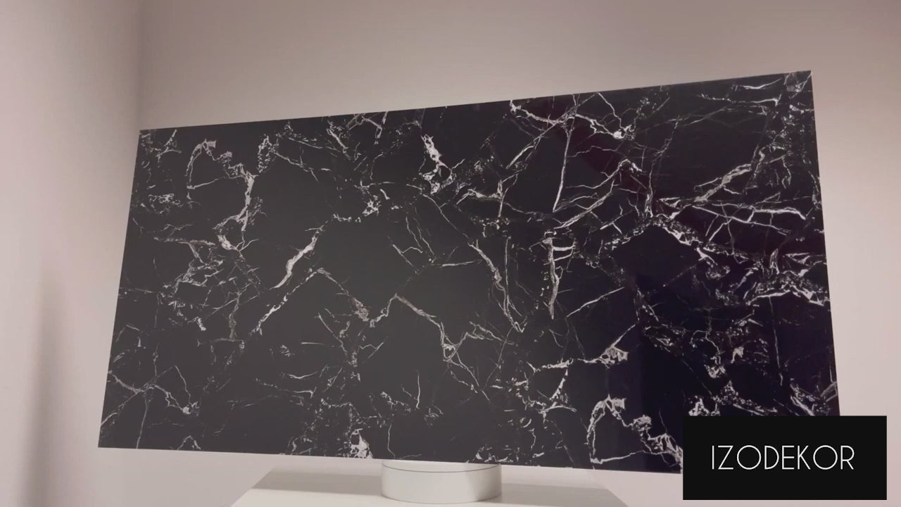 Alternativa in marmo alle piastrelle del bagno/ Black White